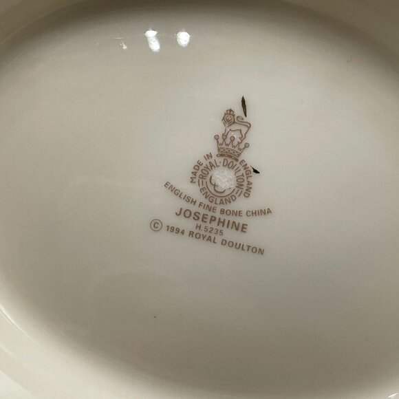 Royal Doulton Josephine H5235 Vintage English Fine Bone China Cream Floral 5 Cup - Picture 11 of 11